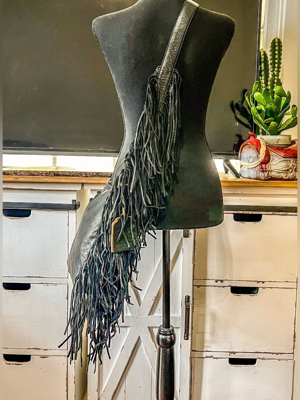 All the fringe!!! STS Ranchwear Leather Crossbody - Concealed Weapon